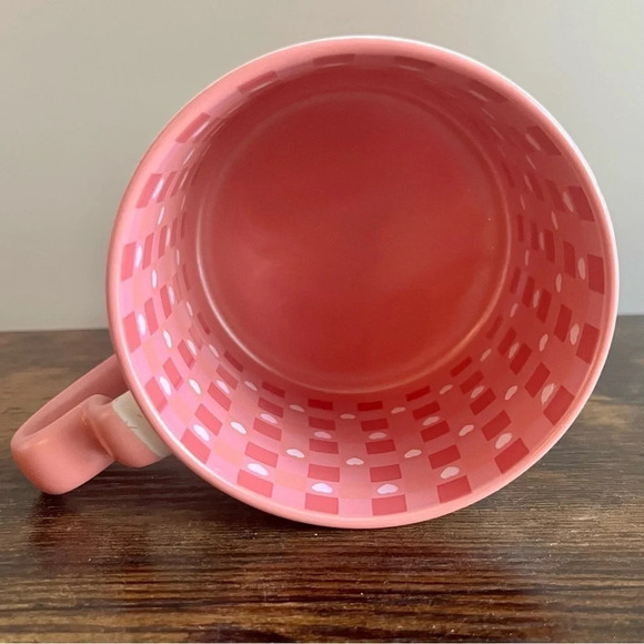 Market Finds | Speckled Pink & Ivory Ceramic Mug w/ Heart Handle NEW - Picture 2 of 6